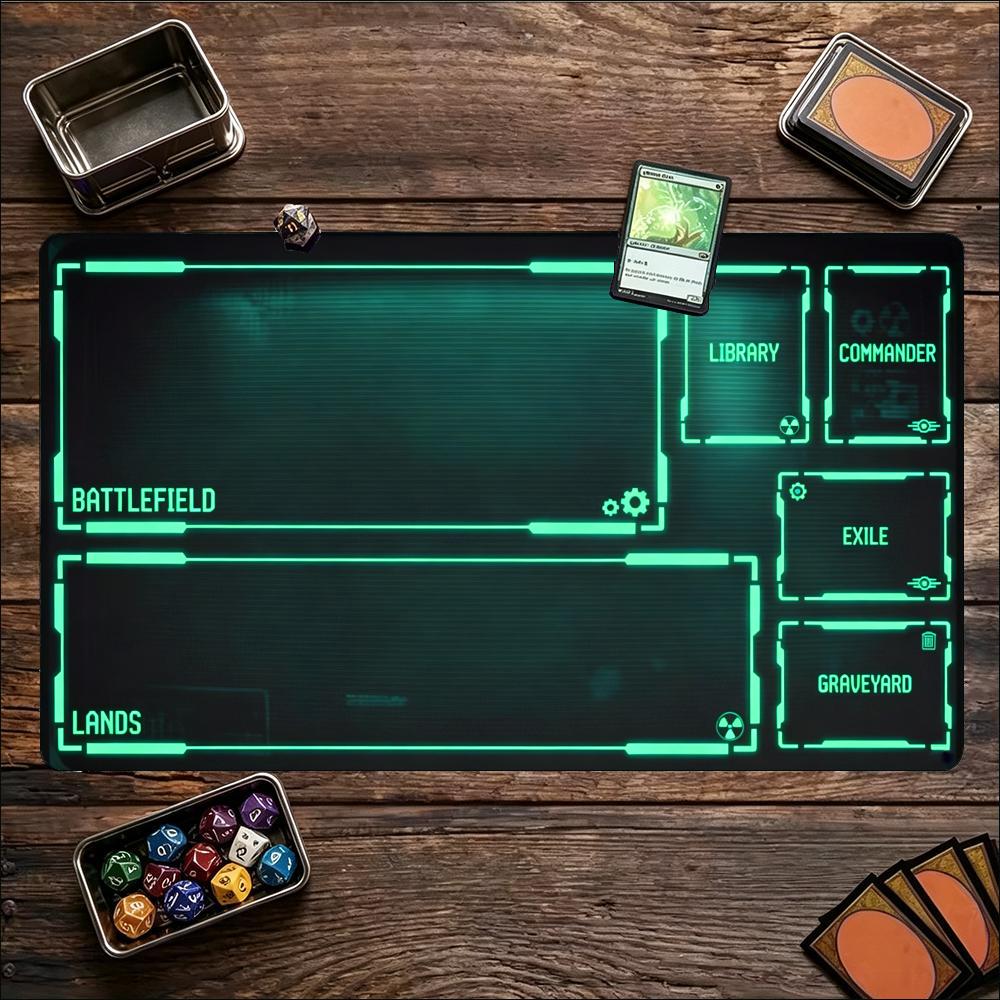 Office Tech For Home - Tapete de Jogo Grande Neon Tech