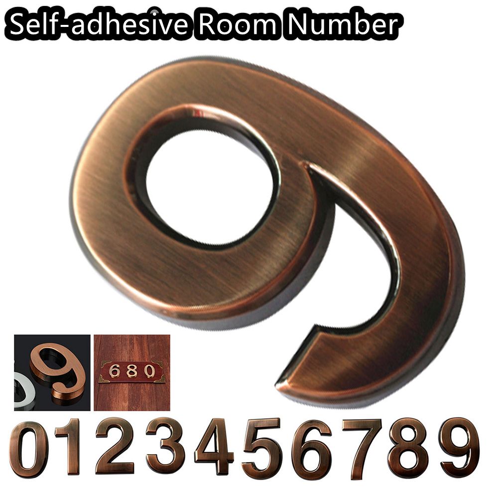 Digital Signature Pad - 1 pc 3d bronze numeral auto-adesivo