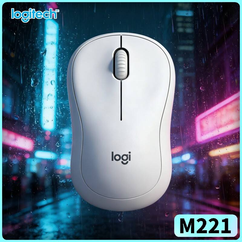 Office Tech For Home - Mouse Ergonômico Silencioso Logitech M221 -