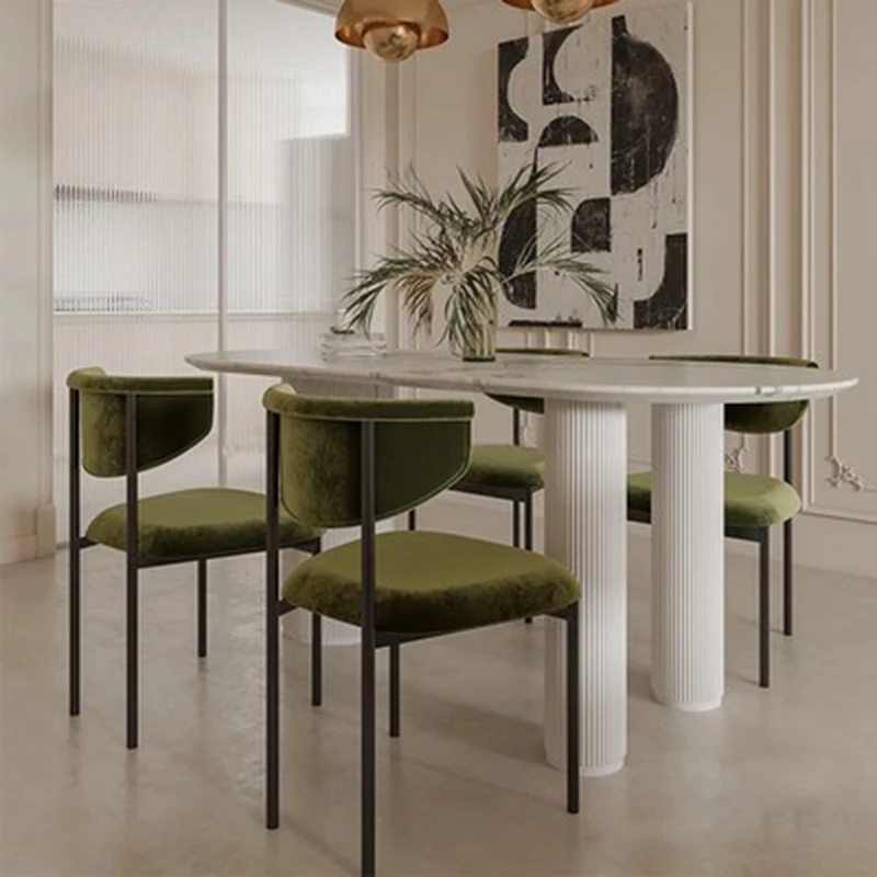 High Tech Office Room - Cadeira de Jantar Luxuosa Retro Moderna