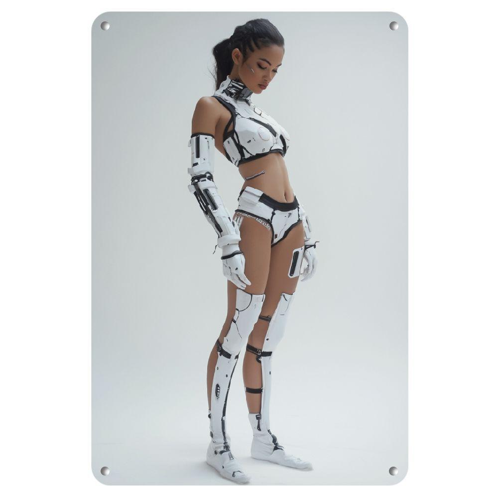 Tech Office Wall Art - Arte de Parede Futurista em Ferro