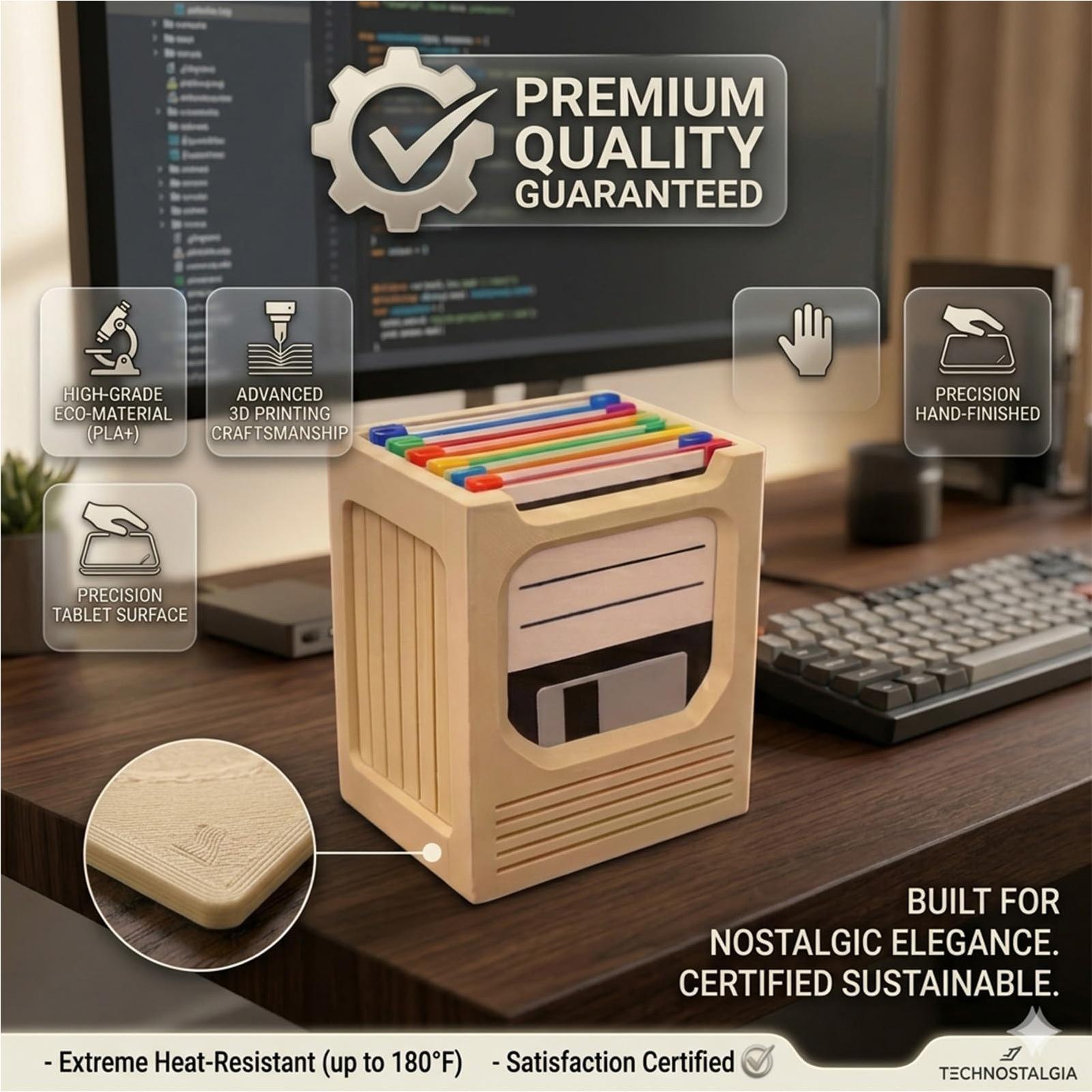 Office Tech For Home - Conjunto de Porta-Copos Retrô com Estética