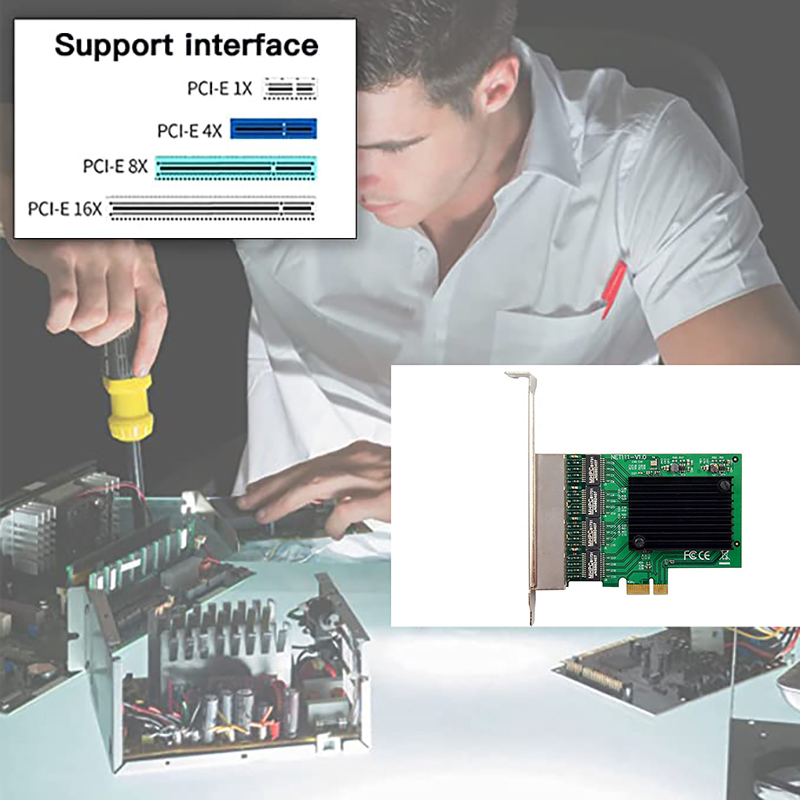 Placa de Rede PCIE A003 PCI-E  - Gigabit Network Card avaliação e preço
