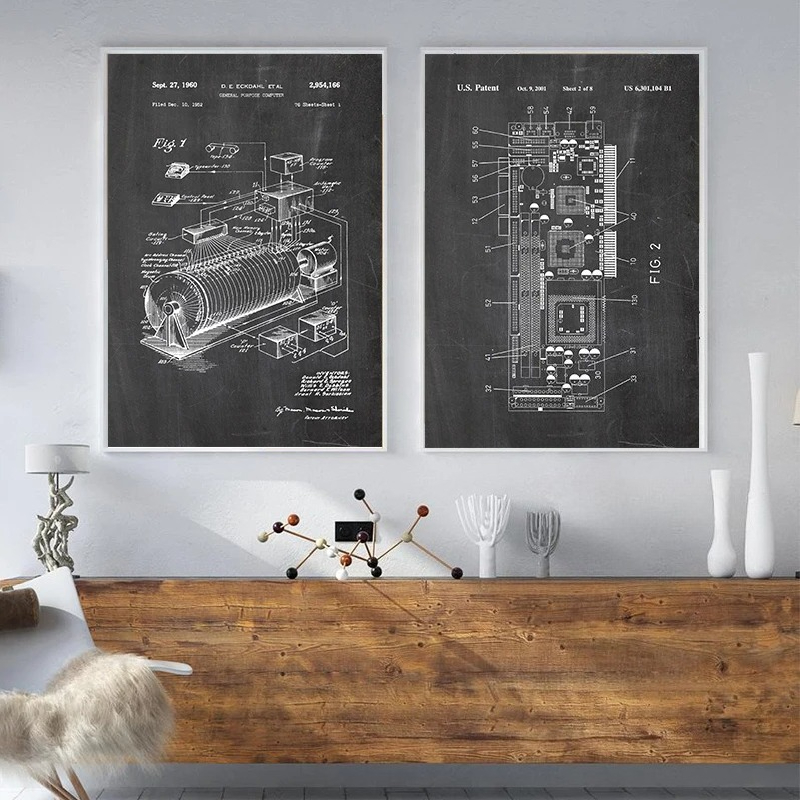 Conjunto de 6 Peças de Arte de - Tech Office Wall Art avaliação e preço