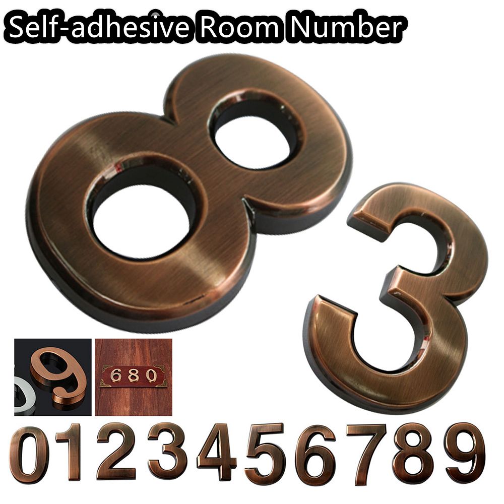 1 pc 3d bronze numeral auto-ad - Digital Signature Pad avaliação e preço