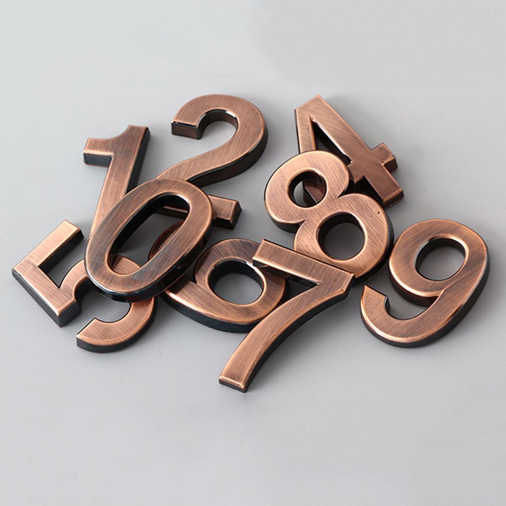 1 pc 3d bronze numeral auto-ad - Digital Signature Pad avaliação e preço