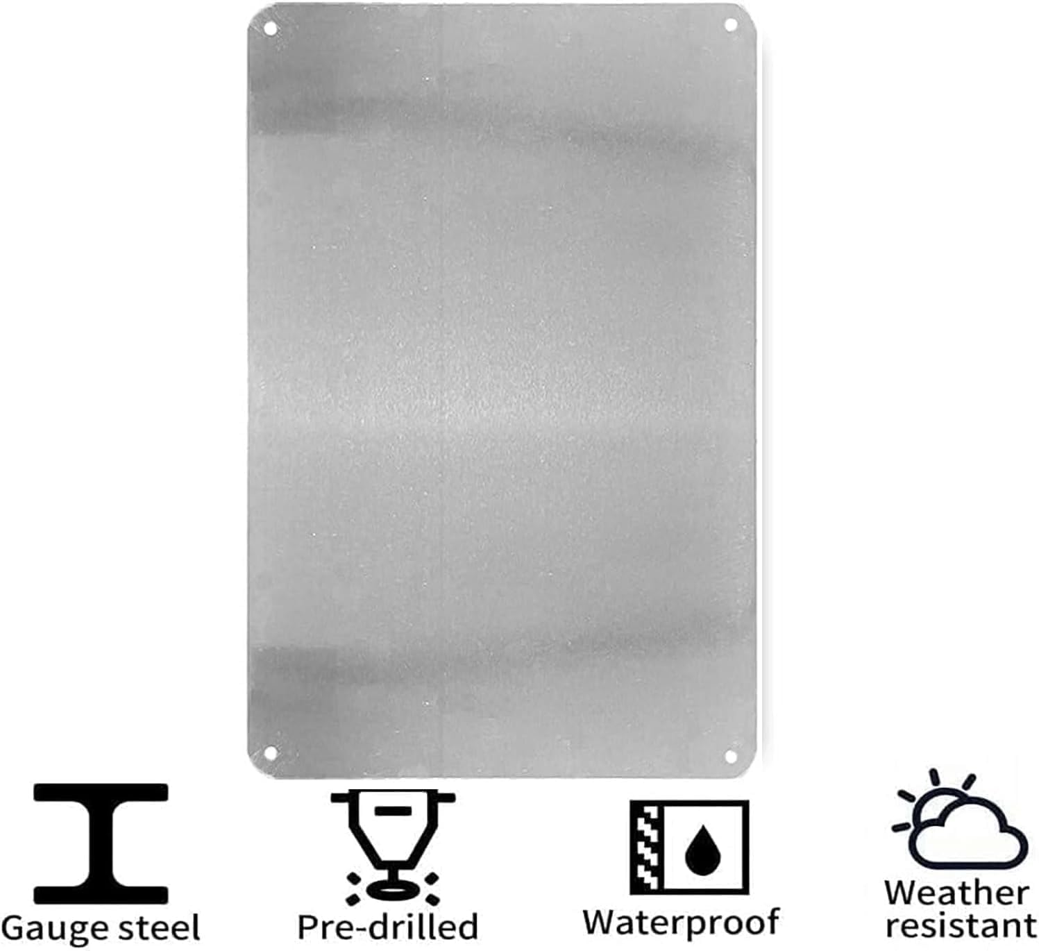 Placa de metal com design retr - Office Tech Gear avaliação e preço