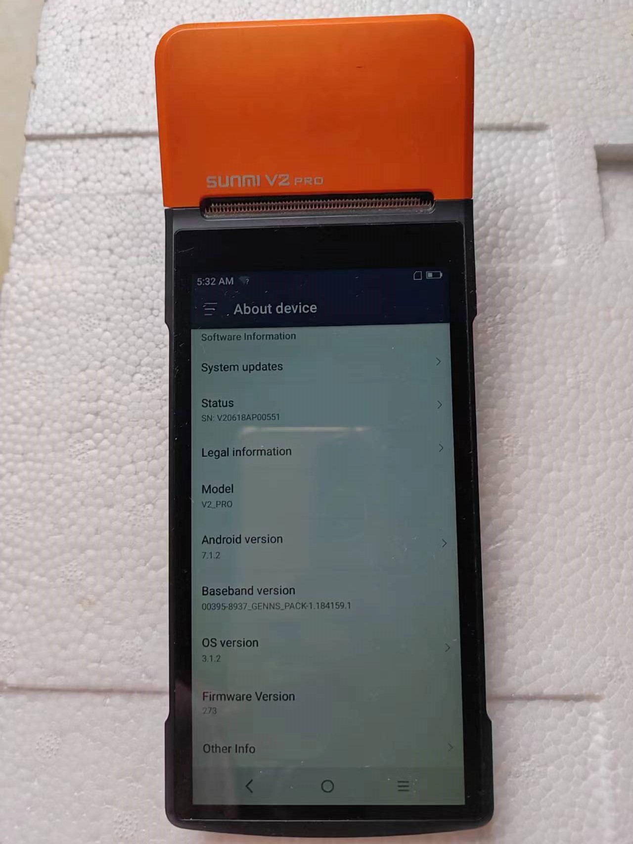 Terminal Pro POS V2 com Wi-Fi, - Pos Terminal Android avaliação e preço