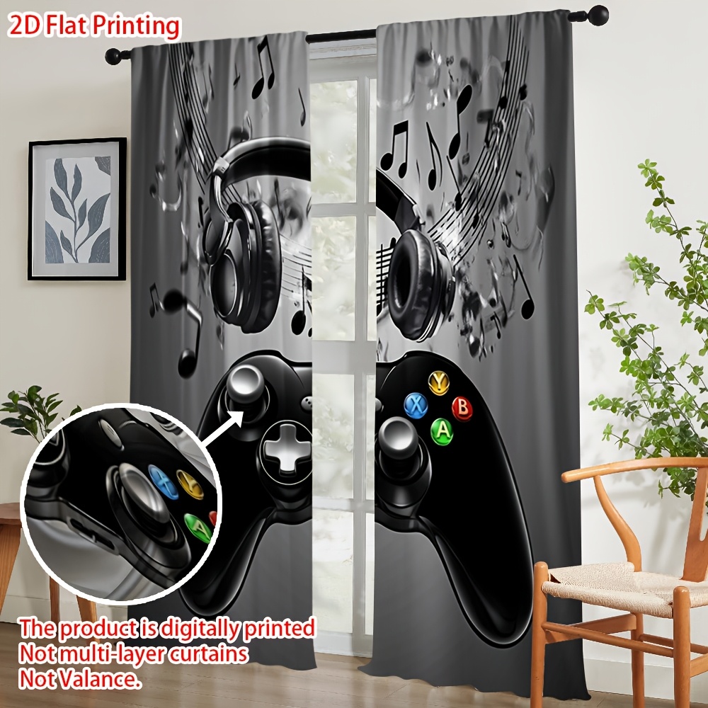 2 Peças Cortinas com Estampa d - Office Tech For Home avaliação e preço